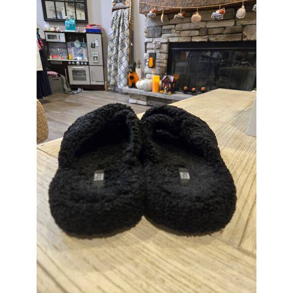 FitFlop Women's Black Iqushion Teddy Cross Slides Size 11 Casual - Picture 4 of 6